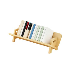 Houten Desktop Boekenkast Organizer, Retro Houten Tafel Boekenkast voor Boeken, Platen en Decor voor Thuiswerkplekken