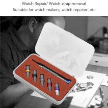 Watch Repair Screwdriver with High Carbon Steel Bits, Non-Slip Ergonomic Handle for Strap and Link Adjustment