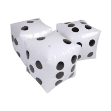 Confezione da 3 Dadi Giganti Gonfiabili da 12 Pollici Dadi Giganti Gonfiabili Dadi Grandi Gonfiabili per Giochi da Biliardo