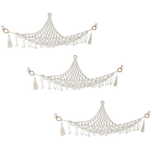 3X Boho Toy Hängematte Stofftier Aufbewahrungsnetz Teddybär Hängematte Gibt Jungen Oder Mädchen Das Beste Urlaubs- Oder Geburtstagsgeschenk 1