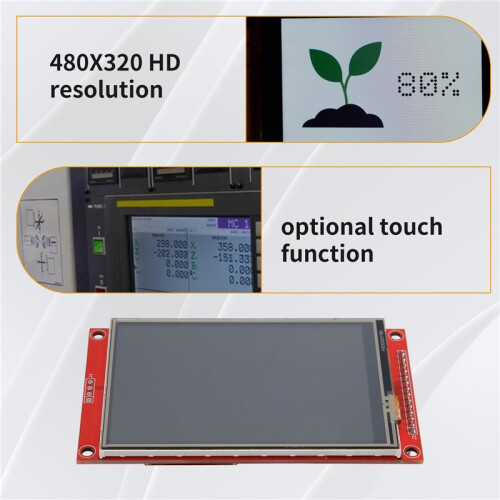 3.5 Inch TFT LCD Display Screen SPI Serial LCD Module 480X320 TFT Module Driver IC ILI9488 Support Capacitive Touch 2