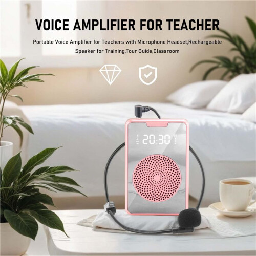 Portable Voice Amplifier for Teachers with Microphone Headset,Rechargeable Speaker for Training,Tour Guide,Classroom 1