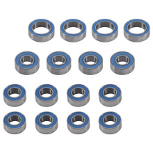 16PCS Rubber Sealed Bearing Kit for TT02 TT-02 TT02D TT-02D 1/10 RC Car Upgrades Parts Accessories