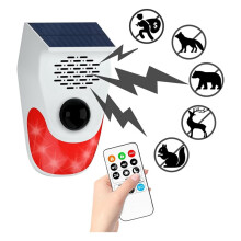 Alarme de Capteur de Mouvement Solaire avec Bruit Fort et Lumières Stroboscopiques, Dissuasion pour Cerfs/Ours, Sécurité de Poulailler, Alertes de