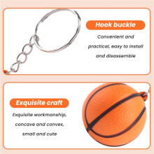 20 Pack Basketball Keychains for Party Favors,Basketball Stress ,School Carnival Reward,Sports Centerpiece