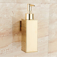 Liquid Soap Dispenser Bathroom Wall Mounted Gold Shower Gel Detergent Shampoo Bottle for Kitchen Hotel Home