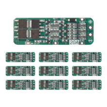10St 3S 20A BMS 18650 Li-Ion Litiumbatteriladdarmodul BMS Skyddskort PCB 11,1V 12V 12,6V-Modul