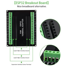 ESP32 Breakout Board GPIO 1 Into 2 Compatible with NodeMCU-32S Lua 38Pin GPIO Expansion Board