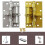Automatic Door Closer Hinges for Cabinet Wardrobe Multi-Function Detachable Spring Hinges Positioning Door Closer,Silver 1