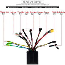 30A Three Mode Brushless Controller 24V36V48V Sine Wave Controller with SW900 Display for E-Bike Conversion Kit