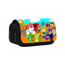 (2) Sprunki Nylon Childrens Pencil Case With Music Design For And Travel School