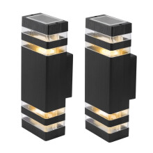 Applique murale extérieure LED en 2 parties, étanche IP65, anthracite moderne - G