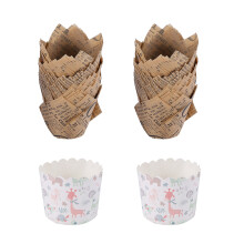 150 Pcs Tulipe Cupcake Liners Tasses de Cuisson Muffin Liner Papier Graisse Cupcake Wrappers pour Mariage, FêTe D'Anniversaire