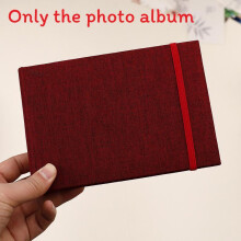 (Burgundy)Album photo 15x106 cm avec reliure ficelle pour souvenirs et cadeau utilisation déco