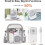 Mini portable fan - White - Rechargeable - 3 speeds - Foldable - Hands-free-G 2