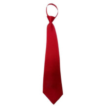 Cravatta nera con clip, cravatte di sicurezza per uomo e donna, cravatta nera opaca da portiere, cravatta nera da funerale, accessori d