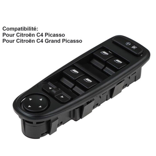 C4 Picasso Front Left Wing Mirror Switch 6554.YH Window Regulator Switch Button for Citroen C4 GP-G 2