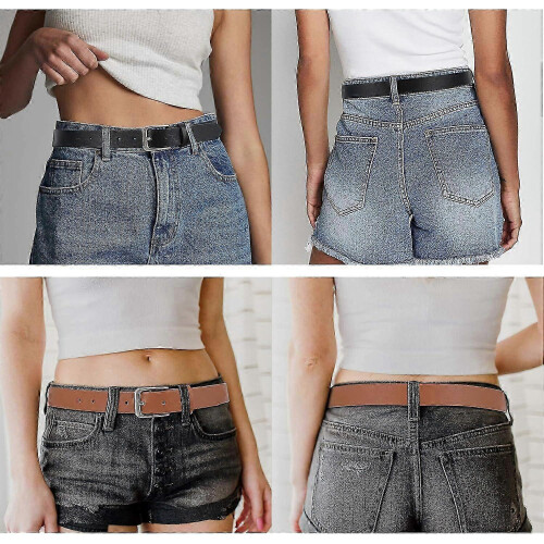 Γυναικεία ζώνη Casual από δέρμα για τζιν και φορέματα, ζώνη μέσης μόδας για γυν 2