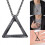 Κολιέ μενταγιόν Norse Viking Vintage Twisted Triangle Charm Κολιέ Κοσμήματα 3