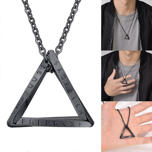 Κολιέ μενταγιόν Norse Viking Vintage Twisted Triangle Charm Κολιέ Κοσμήματα 2