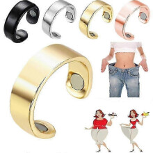 Menopaus Magnetisk Terapi Ring Justerbar Sömnhjälp Somni Ring Guld