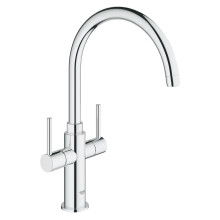 Grohe Ambi Cosmopolitan Dual Lever Kitchen Mixer Tap - Chrome 30190000