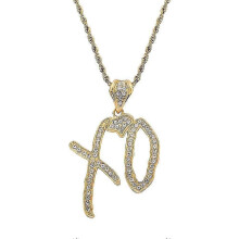 Xo Halsband, Modeaccessoarer Xo Halsband För Kvinnor, Hänge Med Repkedja 25-26s