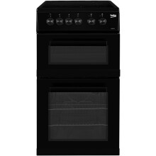 Beko 50cm Double Cavity Electric Cooker - Black KDC5422AK