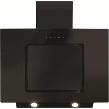 CDA 70cm Angled Chimney Cooker Hood - Black EVA70BL
