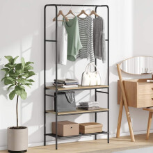 vidaXL Kleiderständer Sonoma-Eiche 77 x 30 x 171 cm Holzwerkstoff