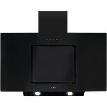 CDA 90cm Angled Chimney Cooker Hood - Black EVA90BL