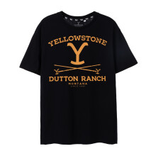 (XX-Large) Yellowstone Short Sleeved T-Shirt (Mens Black)