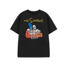 (9-10 Years) The Simpsons Short Sleeved T-Shirt (Boys Black)