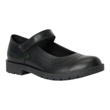 (Black, 2 (Adults')) Kickers Girls School Shoes Jnr Lachly Mary Jane Touch Fastening black UK Size