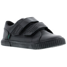 (Black, 9 (Children's)) Kickers Younger Boys Shoes Tovni Twin Flex Infant Leather Touch Fasten Black UK