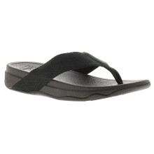 FitFlop Womens Flip Flops Surfa Slip On black UK Size