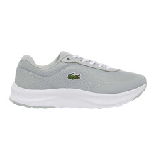 (10 UK, Grey/White) Lacoste Mens Neo Runbase Mesh Cushioned Trainers