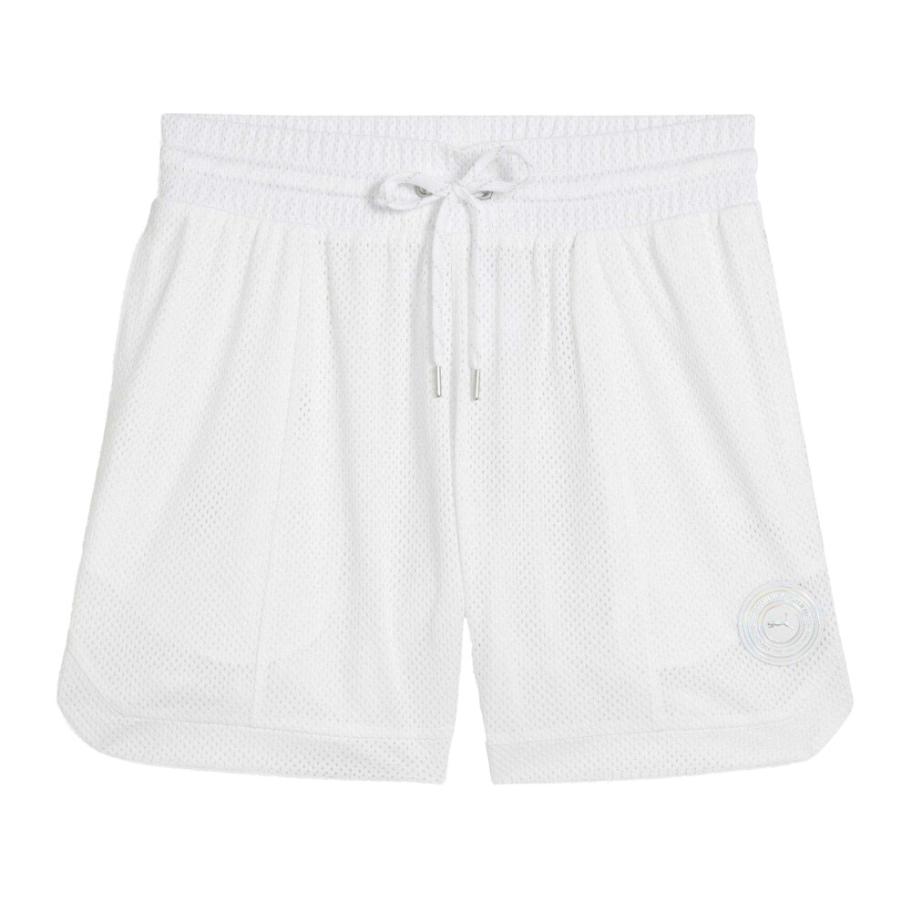 Puma (8 Uk S, White) Womens/Ladies Jersey Sweat Shorts