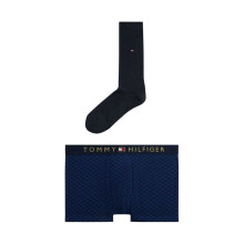 (S, Navy) Tommy Hilfiger Mens Checkerboard Boxer Briefs Set