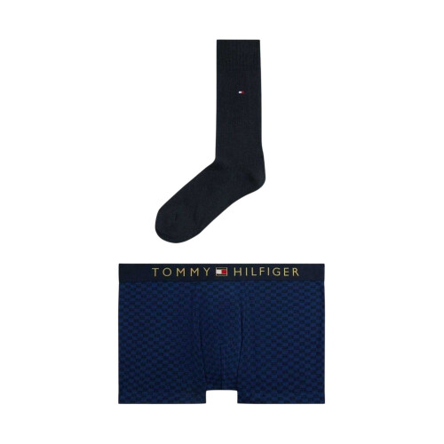 Tommy Hilfiger (S, Navy) Tommy Hilfiger Mens Checkerboard Boxer Briefs Set