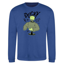 (XXL, Dark Blue) Disney Unisex Adult Duck Sweatshirt