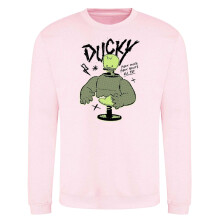 (S, Pink) Disney Unisex Adult Duck Sweatshirt