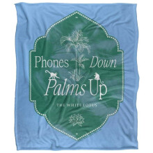 (152cm x 127cm, Blue/Green) The White Lotus Phones Down Blanket