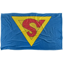 (147cm x 91cm, Multicoloured) Superman 1938 Shield Blanket