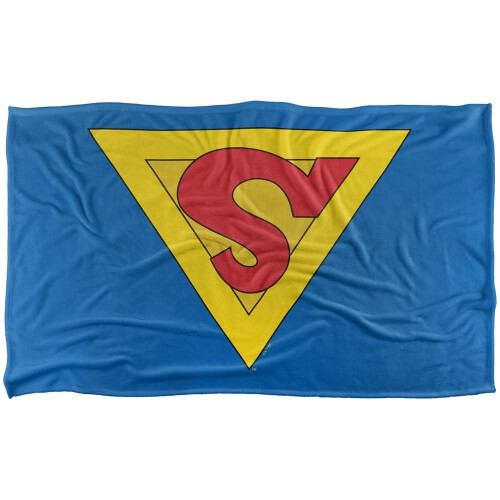 Superman (147cm x 91cm, Multicoloured) Superman 1938 Shield Blanket