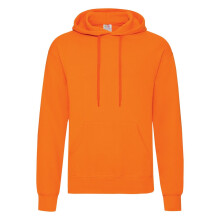 (M, Orange) Fruit Of The Loom Mens Hooded Sweatshirt / Hoodie