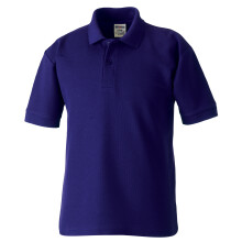 (11-12, Purple) Jerzees Schoolgear Childrens 65/35 Pique Polo Shirt (Pack of 2)