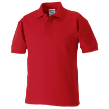 (3-4, Classic Red) Jerzees Schoolgear Childrens 65/35 Pique Polo Shirt (Pack of 2)