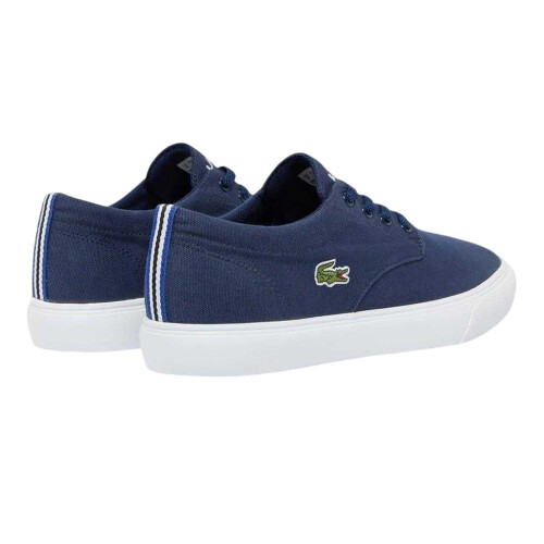 Lacoste (6 UK, Navy) Lacoste Mens Canvas Grip Flat Trainers 1