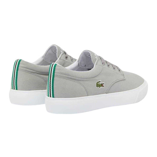 Lacoste (7 UK, Light) Lacoste Mens Canvas Grip Flat Trainers 1